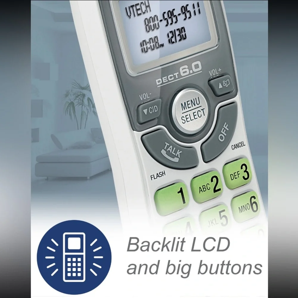 VTech CS6124 DECT6.0 cordless phone&answering system-brand new-originally packed